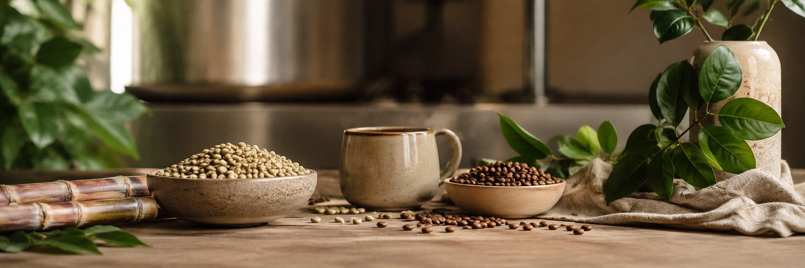 Freshly roasted decaf coffee beans from Sprociety's Melbourne roastery