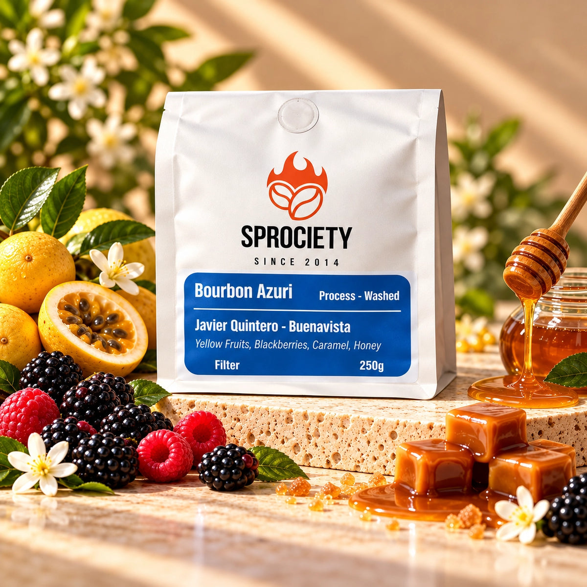 Sprociety Bourbon Azuri 250g bag – washed Colombia filter roast