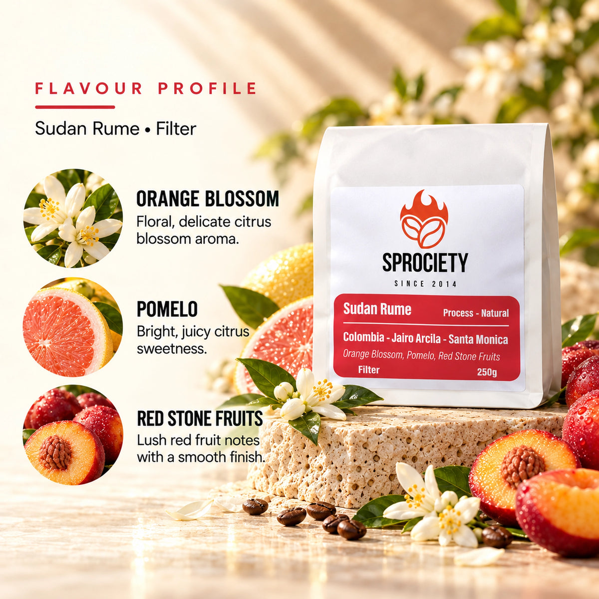 Sudan Rume tasting notes – orange blossom, panela and stone fruit