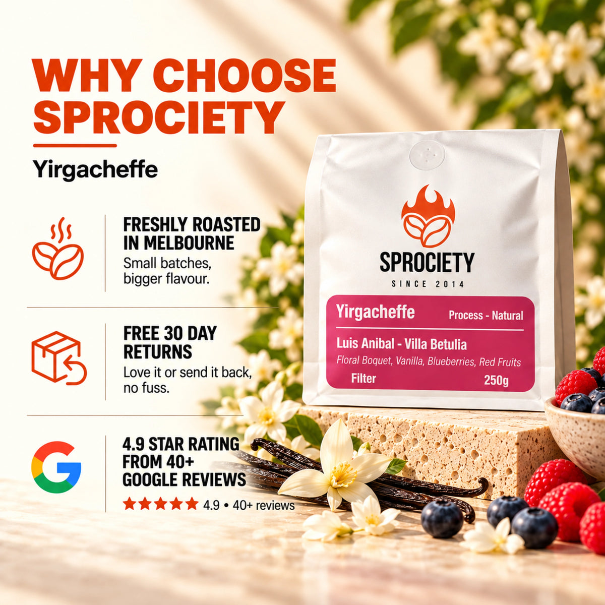 Why choose Sprociety Yirgacheffe – 88-point elegant Colombian filter coffee